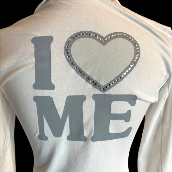 I Love ME White Stretch Jacket - Picture 4 of 6